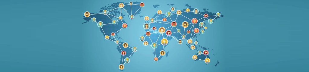 internet connecting with the world